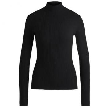 HUGO Longsleeve mit Stehkragen Modell 'Driza', Größe L