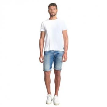 Short Bermuda en jean bleu
