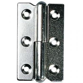Paumelle dégondable en acier 50 mm x 30 mm
