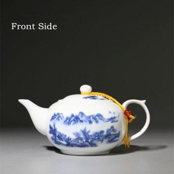 Tetera Jingdezhen de Porcelana, Juego de Té para el Hogar, 240ml