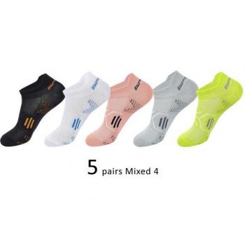 Chaussettes invisibles à la cheville pour hommes, 5 paires, en coton, déodorantes et respirantes