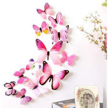 3D Butterfly Wall Decor Stickers (12pcs)