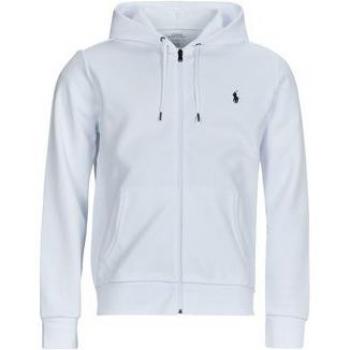 Polos y Sudaderas Ralph Lauren: Sudadera 30/1 Full Zip en Blanco Puro, Doble Tejido – S
