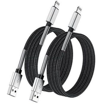 Cordon iPhone 2 m – Long câble USB‑A vers Lightning MFi