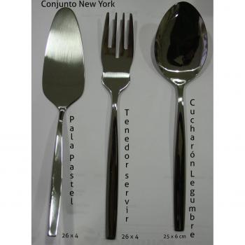 New York Cutlery Serving Spoon and Fork Set