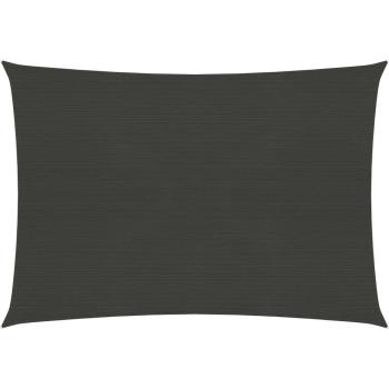 Toile d'ombrage 2,5x3,5 m anthracite 160 g/m²