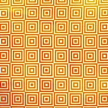 Mantel Hule Antimanchas Rombos Amarillos 140 cm. x 20 Metros. Impermeable