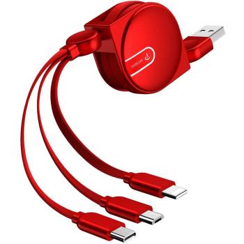 Câble de Charge Oatsbasf 3 en 1 USB Type C/Micro USB