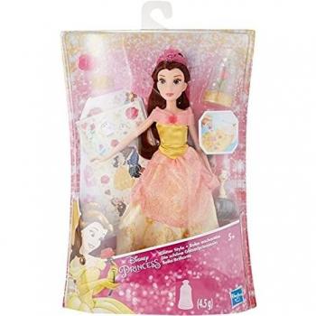 Poupée Disney Princess Belle Brillante en Robe Enchantée avec Paillettes