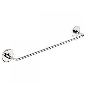 Porta asciugamani da parete 40cm Cromo e Acciaio Inox Modello Wind