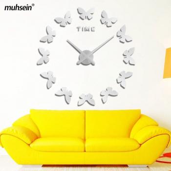 3D Acrylic Butterfly Home Decor Clock