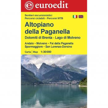 Altopiano della Paganella, Dolomiti di Brenta, lago di Molveno. Andalo, Molveno, Fai della Paganella, Spormaggiore, San Lorenzo-Dorsino 1:30.000