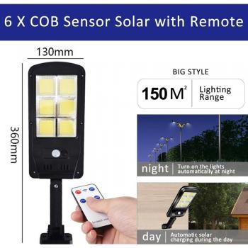 Fcmila Verbesserte Solar-Lampe mit Fernbedienung und Sensor