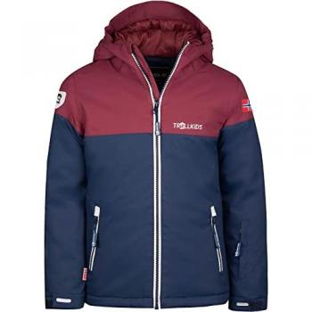 Halligall Mädchen Winterjacke „Hallingdal“ – Navy, Rot, Weiß