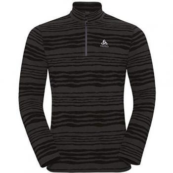 ODLO ALBULA MIDLAYER Herren Micro Fleece Skipullover Funktions Underlayer 592842(10610-graphite grey/black,XL)