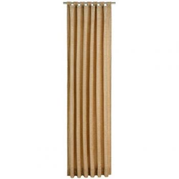 Tromsö‑Vorhang von Wirth – 11‑Schlaufen, Blickschutz, Ocker‑Farbe, Polyacryl