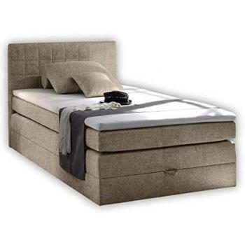 HAWAII 1 Boxspringbett 120x200 mit Bettkasten, Sand