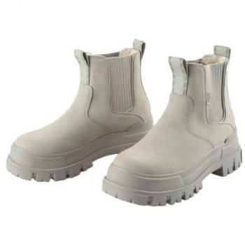 Buffalo Damen Aspha Graue Chelsea Stiefeletten Warm