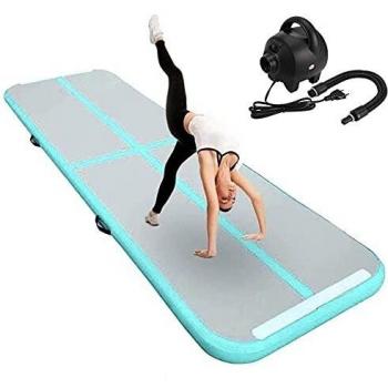 FBSPORT Airtrack Trainingsmatte 3 m, Kohlefaser‑Höhe 10 cm