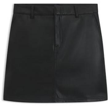 HUGO Minirock Rihale, Lederoptik, Slim Fit für Damen