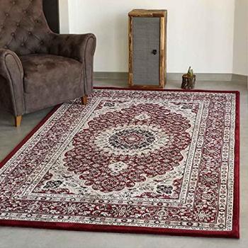 VIMODA Tapis Oriental Rouge & Beige 120x170 cm – Fibre Synthétique