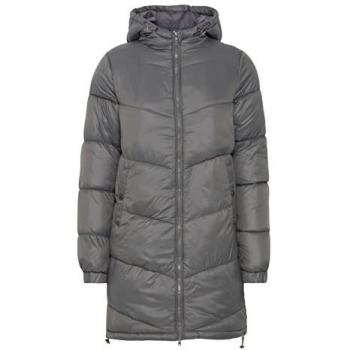 Steppmantel OXMO „Steppmantel OXTabata“ – grau (pewter), 100 % Nylon NY., für Damen in Größe S
