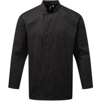 Top‑Tier Men's 5XL Chef Jacket – Black