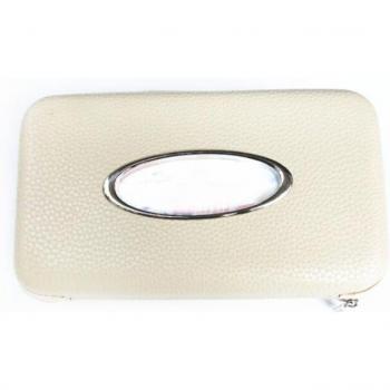 Deluxe Car Decor Napkin and Tissue Holder with Sun Visor Attachment