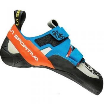 Chaussons d'escalade La Sportiva Otaki blanc bleu orange
