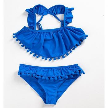 Kids Beachwear: Ruffle Bikini Set for Ages 3-13
