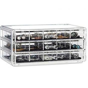 3-Drawer Acrylic Makeup and Jewelry Organizer