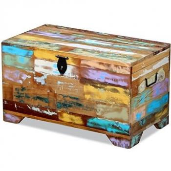 Cofre de Almacenamiento de Madera Maciza