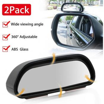 2pcs Universal 360° Wide Angle Auxiliary Side Mirrors