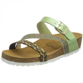 Damen Pantolette Natural Glitter von Lico 41
