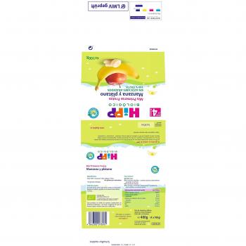 Hipp Potitos de Manzana y Plátano 4 meses 4x100 gramos
