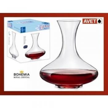 Decantador de Vino Cristal Bohemia 1200ml
