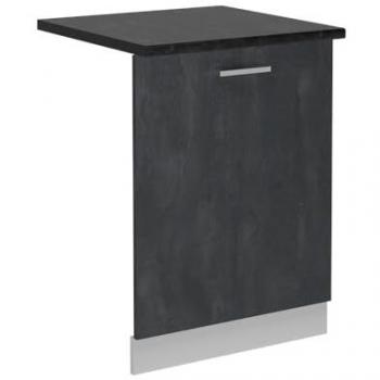 Panel Frontal de Lavavajillas 60 cm R-Line Hormigón Negro Antracita