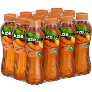 Eistee Fuze Tea Pfirsich Schwarztee Getränk 11x 400ml inkl. 2,75€ NEU MHD 12/23