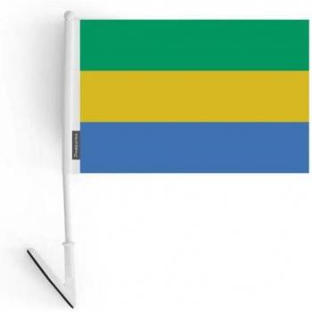 Lightweight 5‑Pack Gabon Flag – Polyester, 14x21cm each