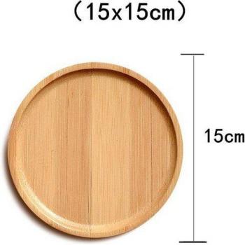 Plato Madera “Fruta & Té”