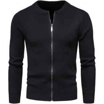 Cardigan en tricot pour homme, laine, à manches longues, vêtement de travail hiver