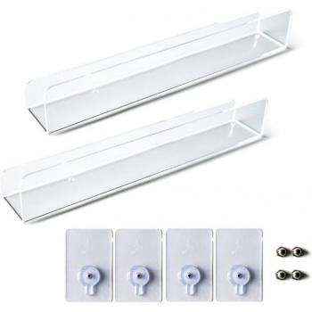 Transparent Vinyl Record Shelf Kit – Dual Acrylic Album Holder