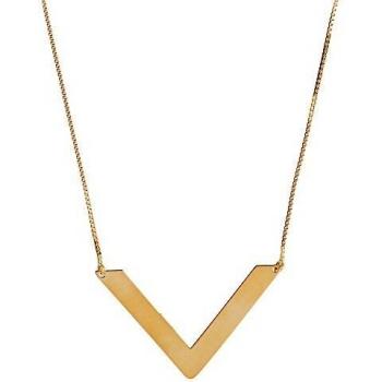 Gargantilla V Oro en Plata de Ley 925