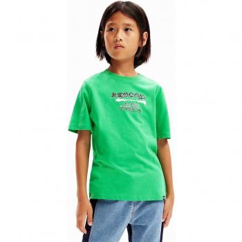 Blusa Casual Desigual Verde com Grafite de Basquetebol 13/14