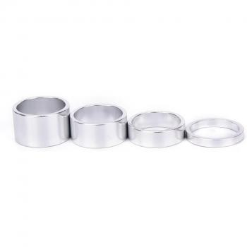 4Pcs Aluminum Alloy Headset Stem Spacer for Road Cycling (5/10/15/20mm)