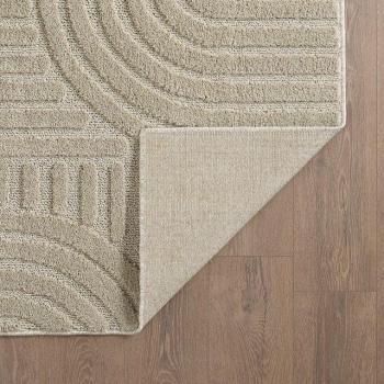 Allotapis Tapis Rond Scandinave Eve Beige 200 mm