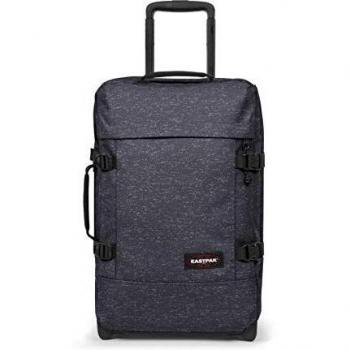 Valise rigide de voyage Eastpak Transverse S, 51 cm, 42 L, en polyester noir avec poignée extensible