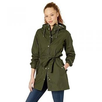 Manteau imperméable à capuche Femme Lyness II – Vert forêt (Helly‑Hansen)