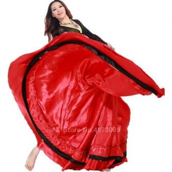 Gypsy Plus Size Satin Skirt for Belly Dance