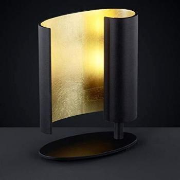 Tischlicht Luce Elevata L5909.1-51 – 4,8 W, Blatt‑Design, 21 × 18 cm, Schwarz